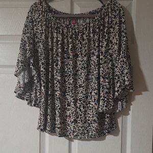 Vince Camuto Leopard Print Blouse